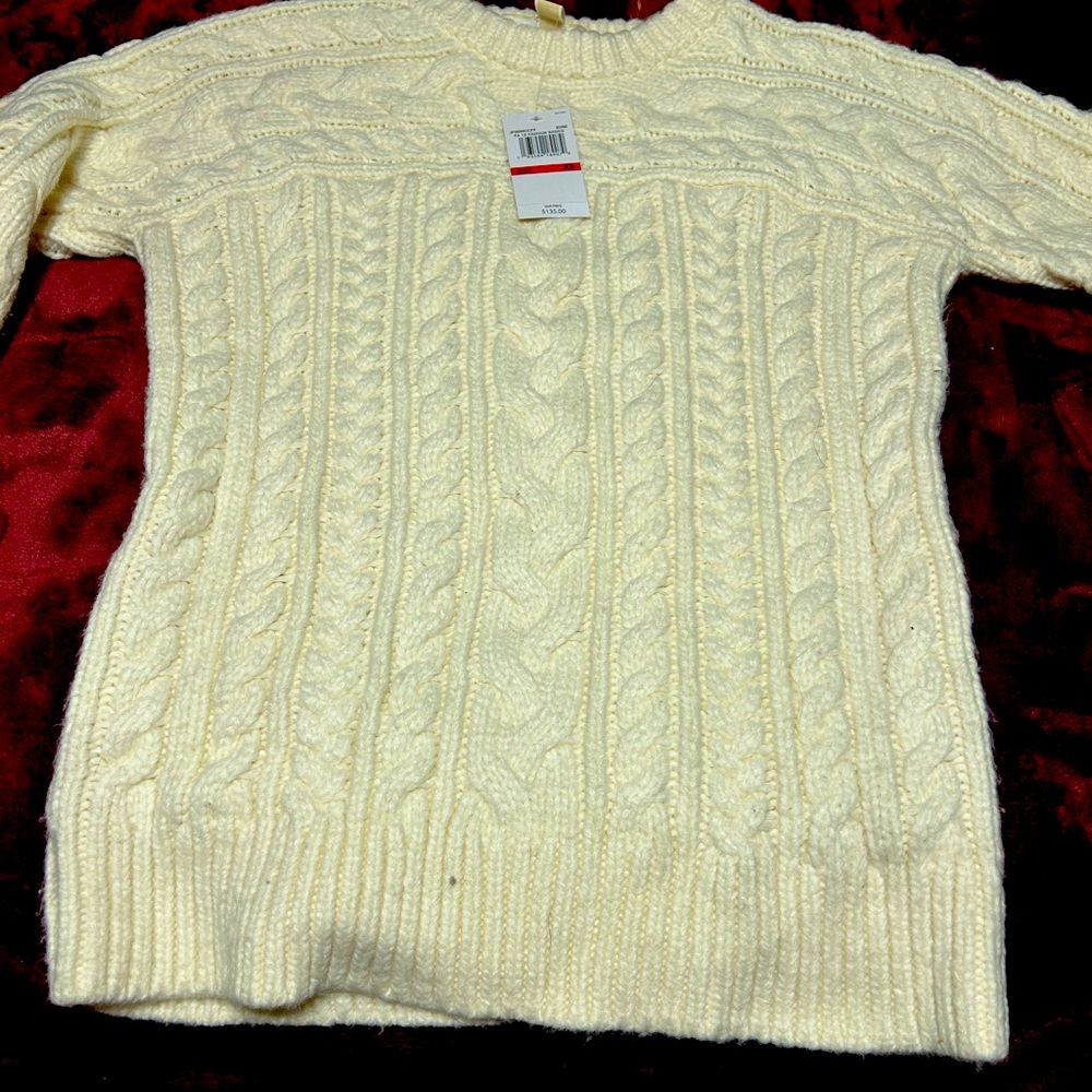 Michael Kors Ivory cable knit sweater